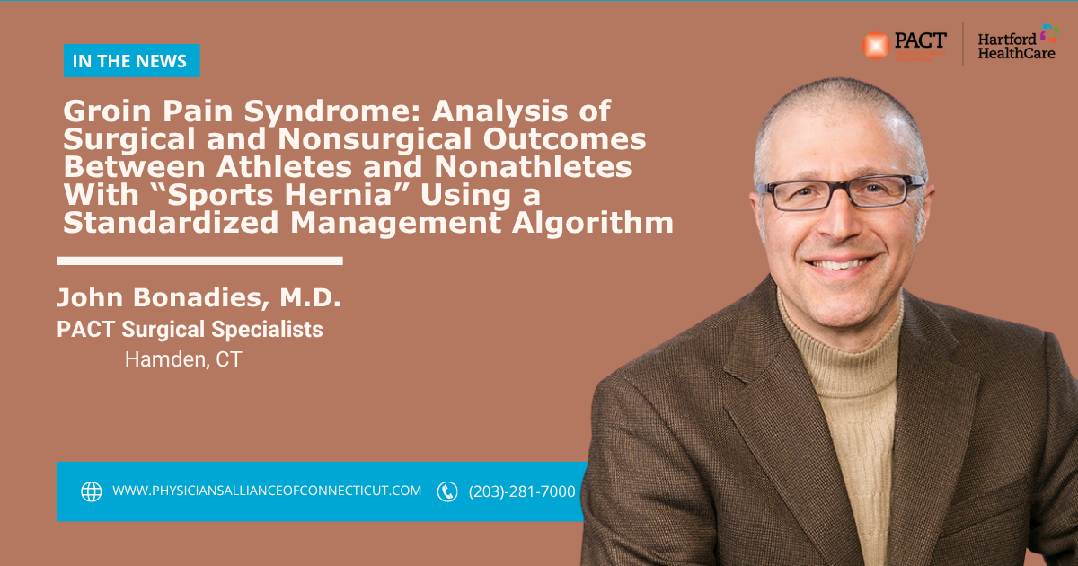 Sports Hernia & Groin Pain Syndrome: PACT Dr. Bonadies Study