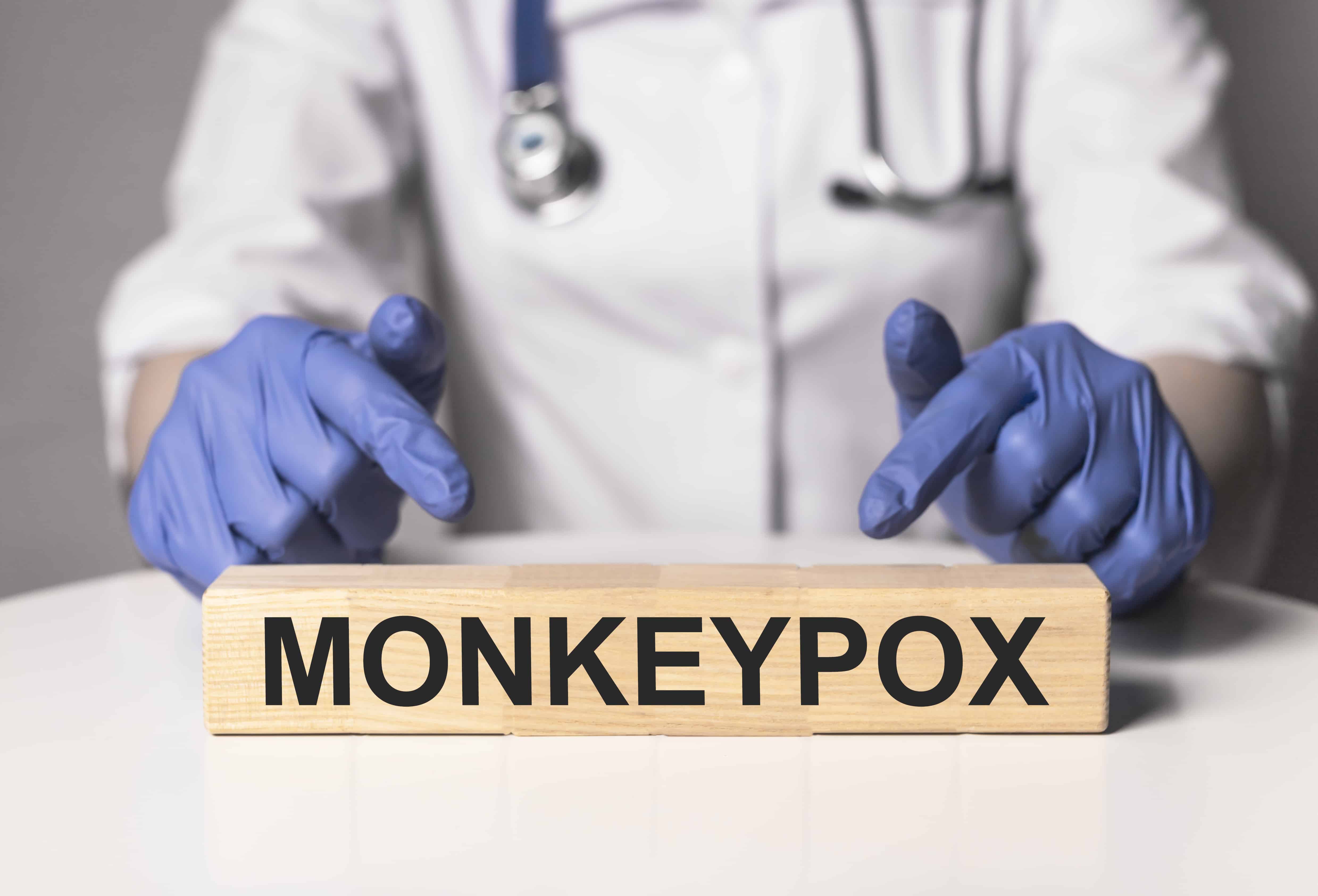 Monkeypox virus concept. Monkey smallpox